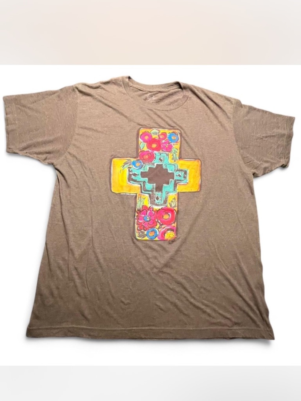 Texas True Brown cross graphic tee, L